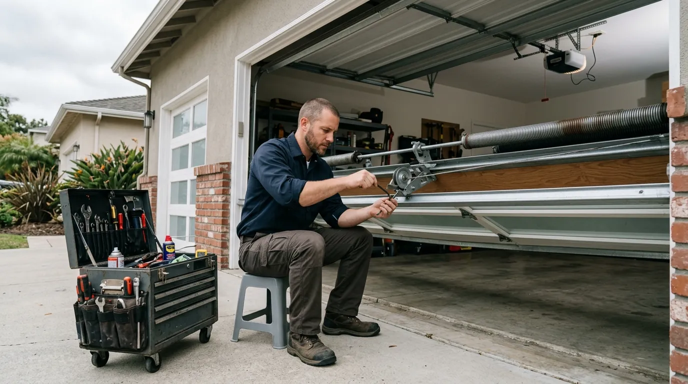 Garage door service call in Pensacola, FL